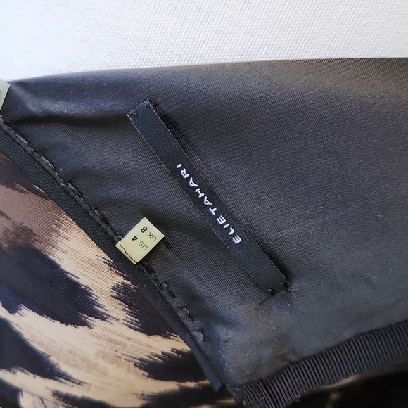 TAHARI silk leopard print dress - Picture 9 of 12